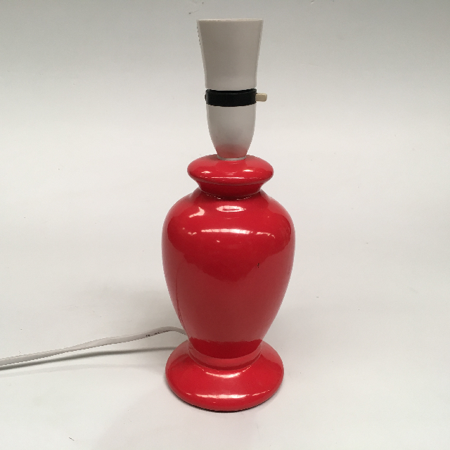 LAMP, Base (Table), Small Ceramic - Red